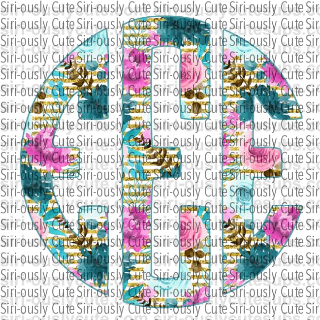 Monogram - Floral - Siri-ously Cute Subs