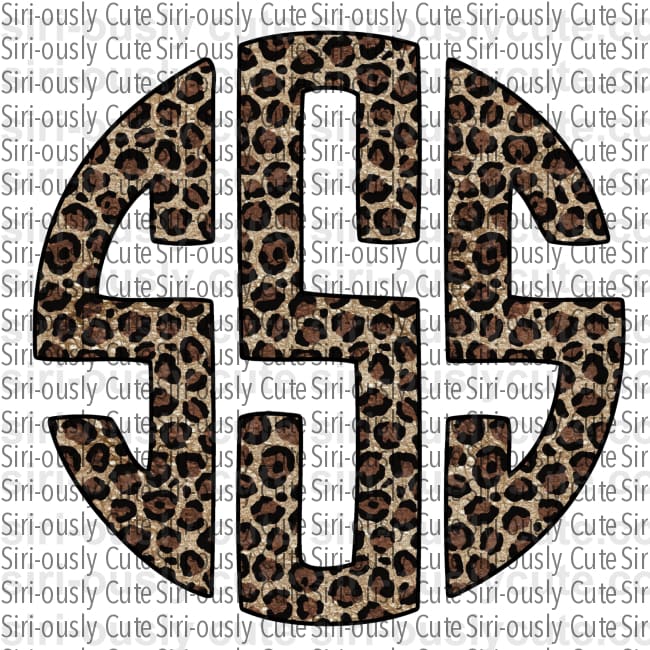 Monogram - Leopard - Siri-ously Cute Subs