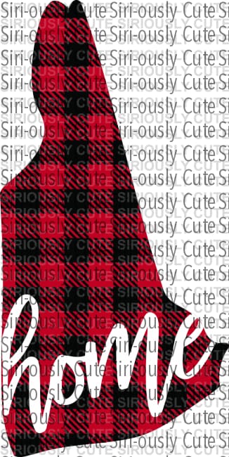 New Hampshire - Home Red Plaid - Siri-ously Cute Subs