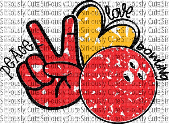 Peace Love Bowling - Siri-ously Cute Subs