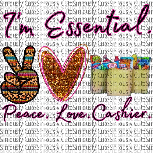 Peace Love Cashier