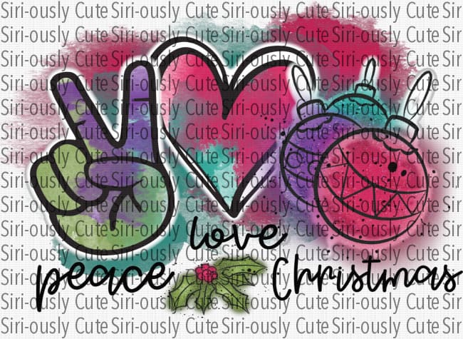 Peace Love Christmas 1 - Siri-ously Cute Subs