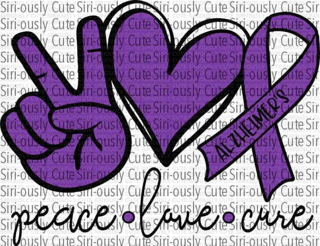 Peace Love Cure - Alzheimers - Siri-ously Cute Subs