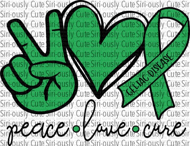Peace Love Cure - Celiac Disease - Siri-ously Cute Subs