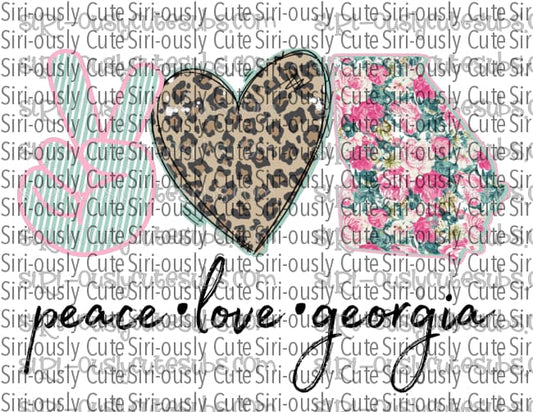 Peace Love Georgia - Pink Floral