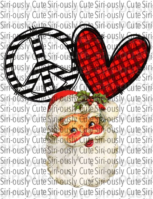 Peace Love Santa - Siri-ously Cute Subs