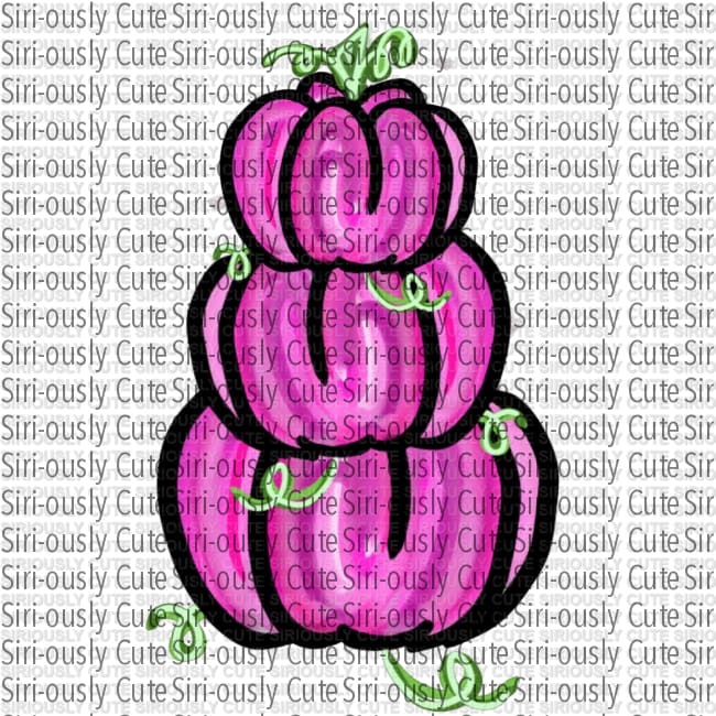 Pink Pumpkin Stack 1 - Siri-ously Cute Subs