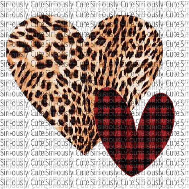 Plaid And Leopard Hearts