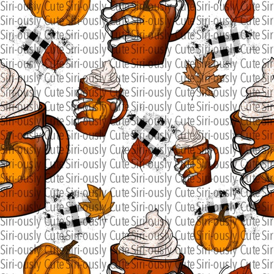 Pumpkin Spice Cup Large Straight Tumbler Sublimation Transfer