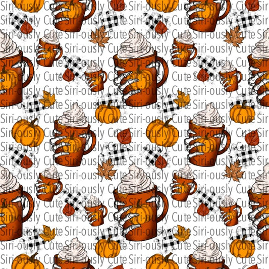 Pumpkin Spice Cup Small Straight Tumbler Sublimation Transfer
