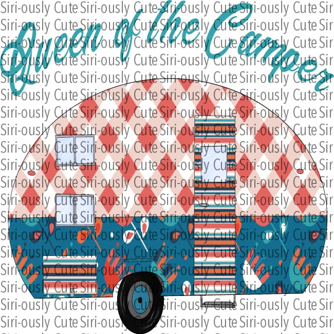 Queen Of The Camper - Pink Plaid