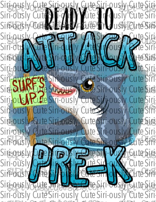 Ready To Attack Pre-K - Shark