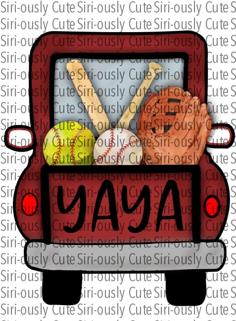 Red Truck - Softball Baseball Yaya