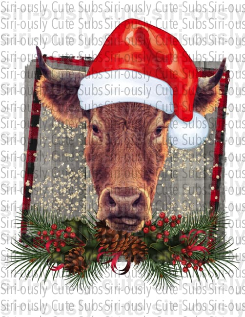 Rustic Cow Christmas - Siri-ously Cute Subs