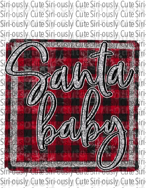 Santa Baby - Buffalo Plaid - Siri-ously Cute Subs