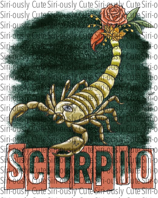 Scorpio - Block Letters