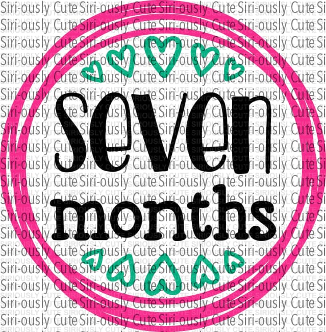 Seven Months - Pink Circle