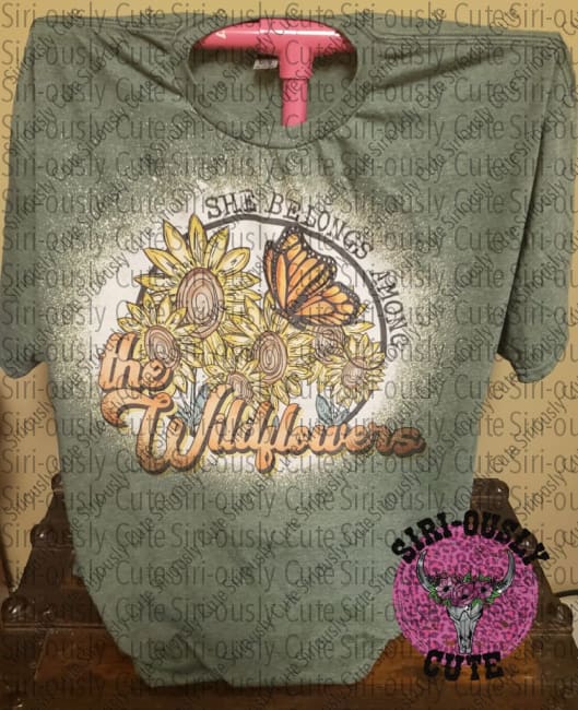 She Belongs Among The Wildflowers Shirt Shirts & Tops