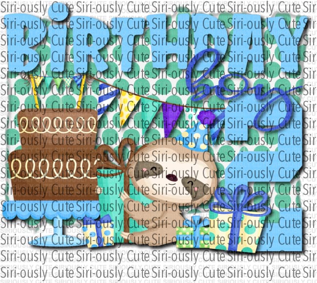 Sloth Birthday Boy 2