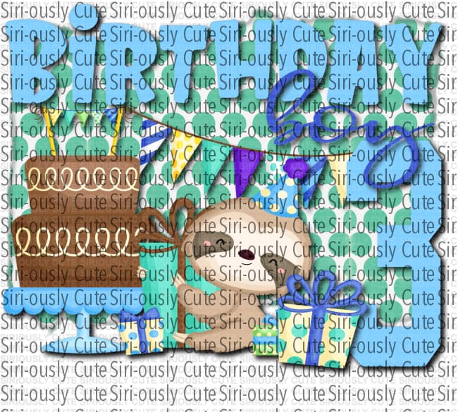 Sloth Birthday Boy 3