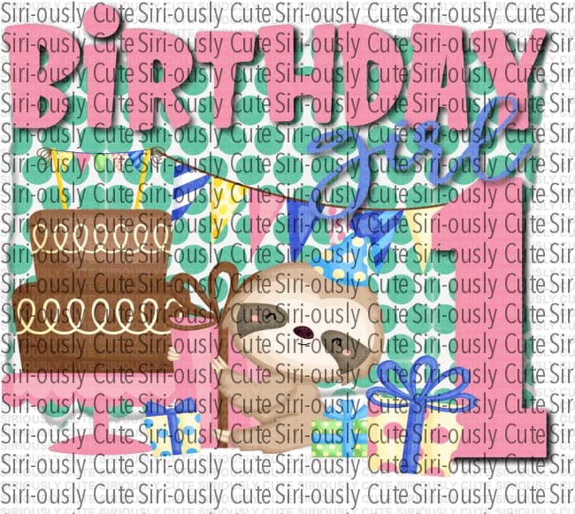 Sloth Birthday Girl 1
