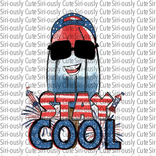 Stay Cool - Patriotic Popsicle