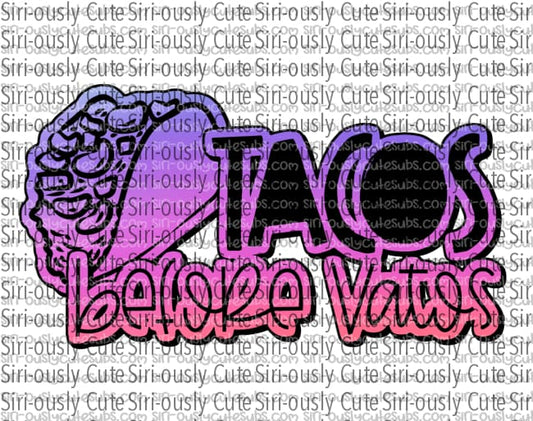 Tacos Before Vatos - Purple