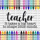 Teacher Pencil And Paper - Straight Tumbler