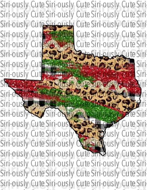Texas - Leopard and Christmas - Siri-ously Cute Subs