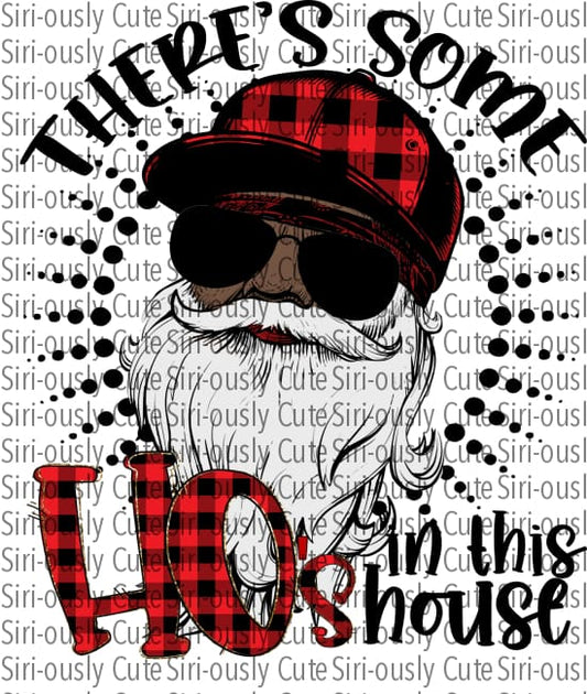 Theres Some Hos In This House - Red Plaid 2