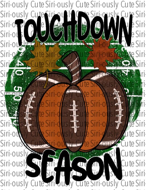 Touchdown Season - Football Pumpkin