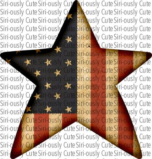 Usa Flag Star