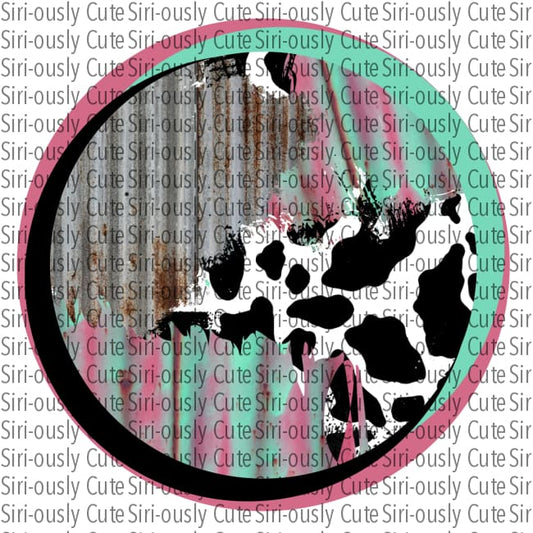 Variated Cow Print Round