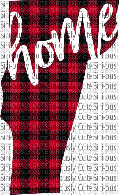 Vermont - Home Red Plaid - Siri-ously Cute Subs