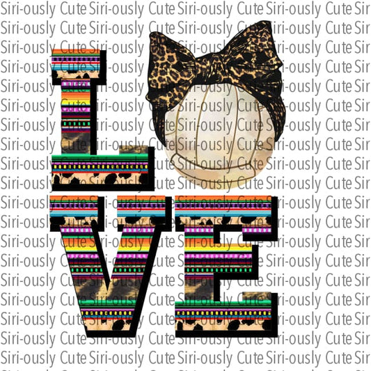 Volleyball Love - Serape And Leopard