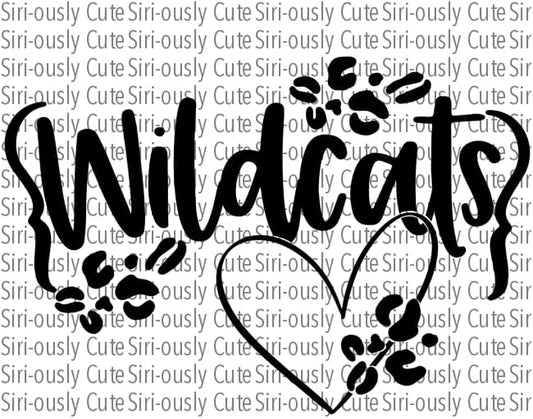 Wildcats - Heart With Leopard Spots